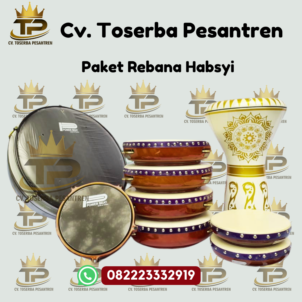 Call 0822-2333-2919(Tsel) Pengerajin Rebana Habsyi Berkualitas Kota Muara Dua